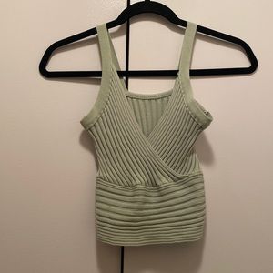 Light green crop top